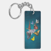 butterflies sobriety symbol acrylic keychain schlüsselanhänger (Vorderseite links)