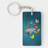 butterflies sobriety symbol acrylic keychain schlüsselanhänger (Vorderseite)