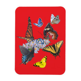 butterflies sobriety symbol rectangle magnet
