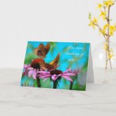 Butterflies - thinking of you karte (Gelbe Blume)