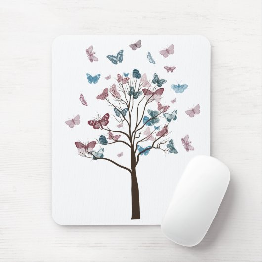Butterflies Tree Mousepad (Mit Mouse)