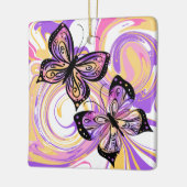 Butterflies Vivid and Bold Keramikornament (Links)