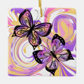 Butterflies Vivid and Bold Keramikornament (Vorderseite)
