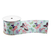Butterflies William Morris Design Style Satinband (Spule)