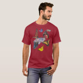 butterflies with circle triangle 26 T-Shirt (Vorne ganz)