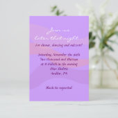 BUTTERFLIS & STARS Bat Mitzvah Party Card Einladung (Stehend Vorderseite)