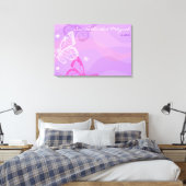 BUTTERFLIS & STARS Bat Mitzvah Sign in Board Leinwanddruck (Insitu (Schlafzimmer))