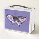 Butterflues Metall Brotdose (Rückseite)