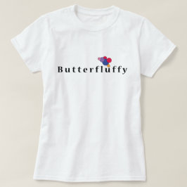 Butterfluffy: Niedlicher, lebenslustiger Vogel-T - T-Shirt