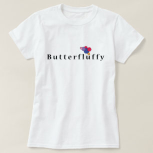 Butterfluffy: Niedlicher, lebenslustiger Vogel-T - T-Shirt