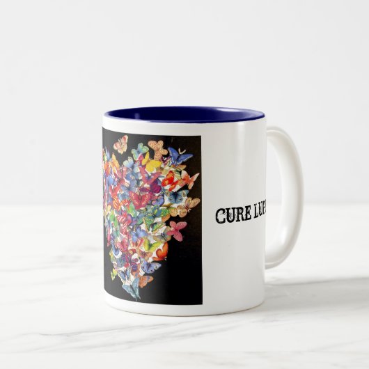 butterfly047, HEILUNGLUPUS, HEILUNGLUPUS Zweifarbige Tasse (VorderseiteRechts)