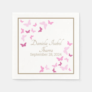 Butterfly 16 . Geburtstag Quinceanera Dusche Serviette