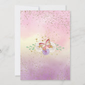 Butterfly 1. 2. 4. 5. 7. Geburtstag Einladung (Rückseite)