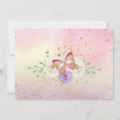 Butterfly 1. 2. 4. 5. Foto Geburtstag Einladung (Rückseite)