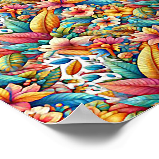 BUTTERFLY 1 STEREOGRAM 16" x 12", No Frame Poster (Ecke)