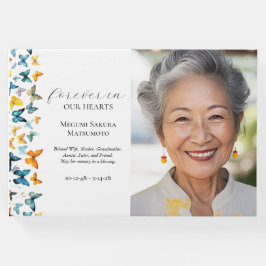 Butterfly 2-Foto-Begräbnisgastronomie Gästebuch