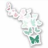 Butterfly 3" x 3" Vinyl-Aufkleber nach Maß geschni Aufkleber (Vorderseite)