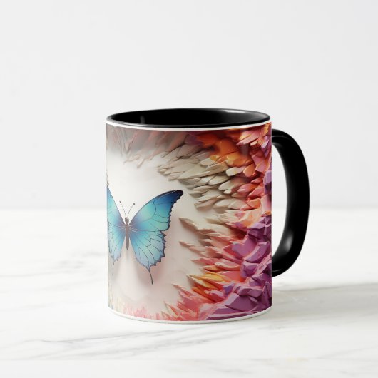 Butterfly 3D Tasse Wrap (VorderseiteRechts)