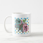Butterfly 4. Geburtstag - Hemden und Geschenke Kaffeetasse (Links)