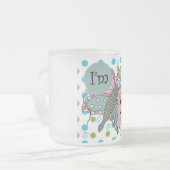 Butterfly 4. Geburtstag - Hemden und Geschenke Mattglastasse (Vorderseite Links)