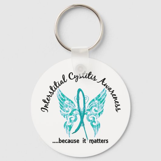 Butterfly 6.1 Interstitielle Cystitis Schlüsselanhänger (Vorderseite)