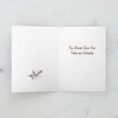 Butterfly 80. Geburtstag Karte (Innenseite)