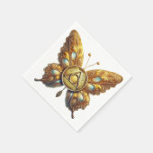 Butterfly AA Unity | 12 Step Recovery Slogan Serviette (Ecke)