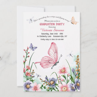 Butterfly-Abschluss Einladung
