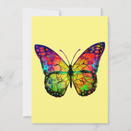 BÜTTERFLY ABSTRAKT EINLADUNG (Vorderseite)