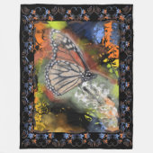 Butterfly Abstrakt Fleecedecke (Vorderseite)