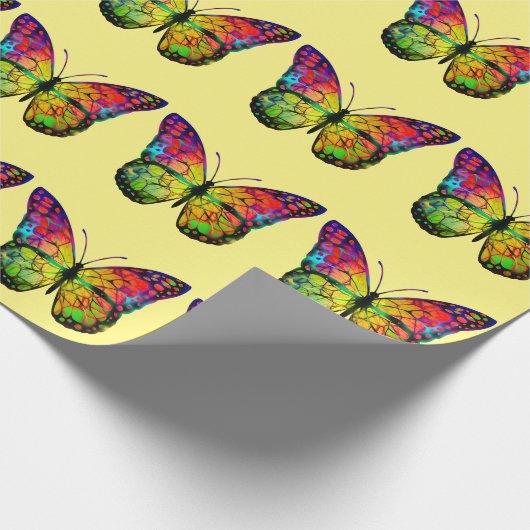 BÜTTERFLY ABSTRAKT GESCHENKPAPIER (Ecke)
