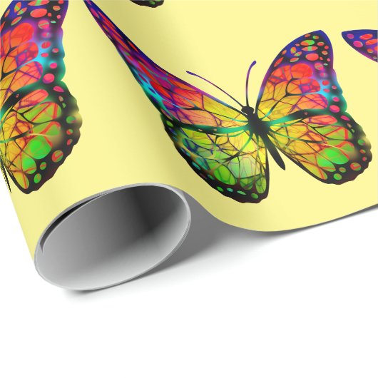 BÜTTERFLY ABSTRAKT GESCHENKPAPIER (Rolleneckpunkt)