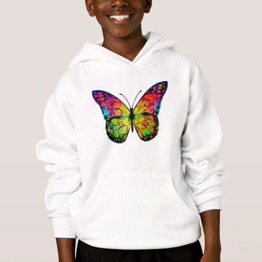 BÜTTERFLY ABSTRAKT HOODIE (Vorderseite)