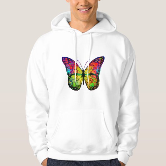 BÜTTERFLY ABSTRAKT HOODIE (Vorderseite)