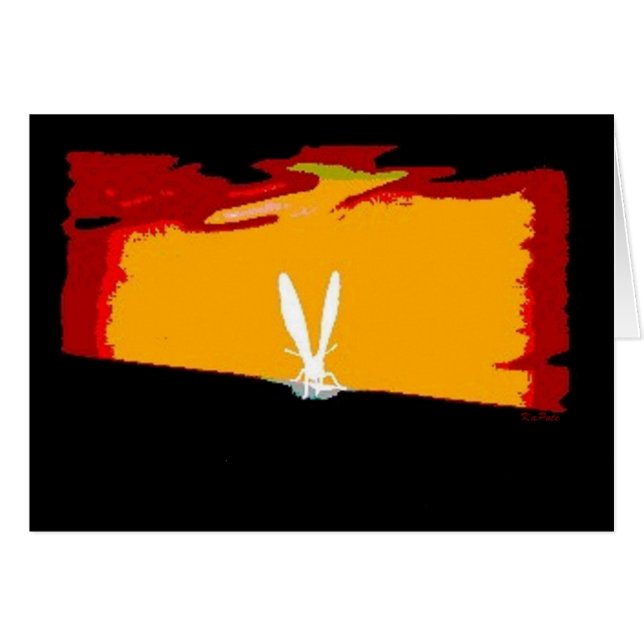 Butterfly Abstrakt l Red (Vorderseite (Horizontal))