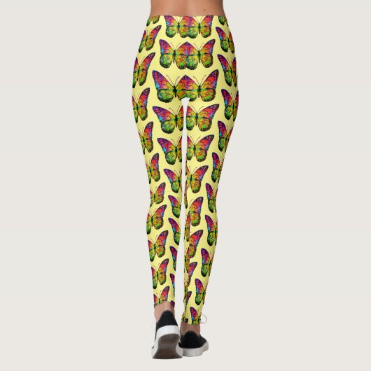 BÜTTERFLY ABSTRAKT LEGGINGS (Rückseite)