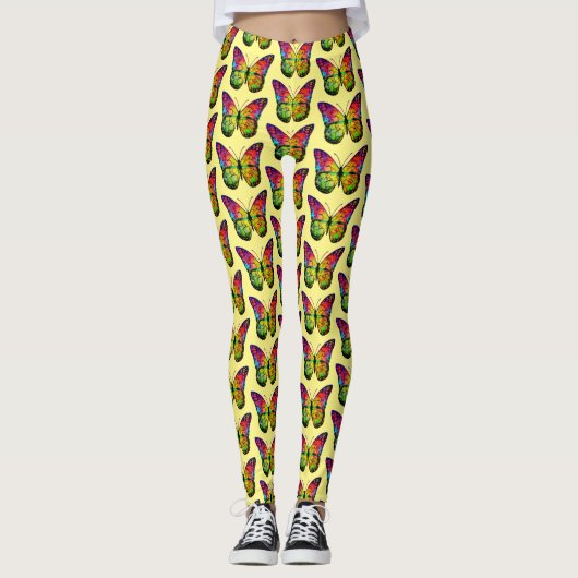BÜTTERFLY ABSTRAKT LEGGINGS (Vorderseite)