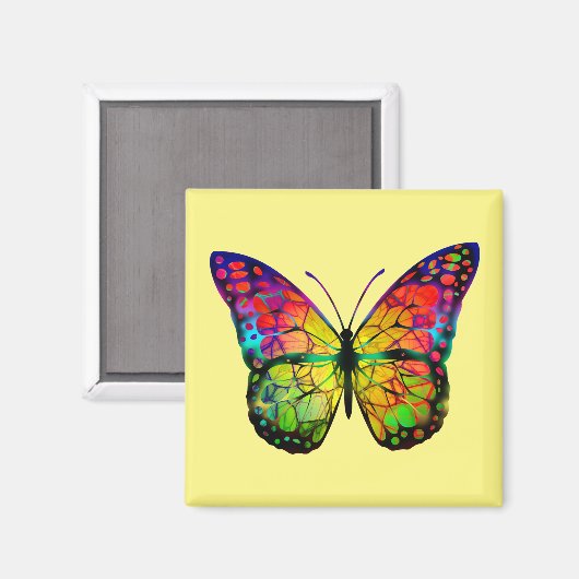 BÜTTERFLY ABSTRAKT MAGNET (Vorderseite/Rückseite)