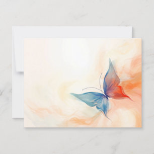 Butterfly-abstrakte Malerei Postkarte