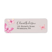 Butterfly-Adressenaufkleber (Vorne)