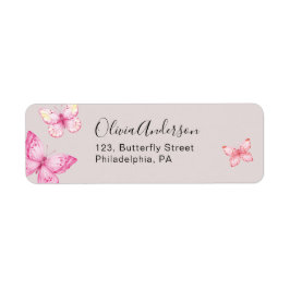 Butterfly-Adressenaufkleber