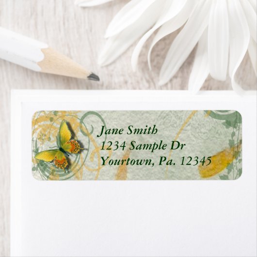 Butterfly-Adressetikett (Insitu)