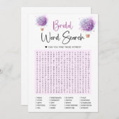 Butterfly Air Ballon Word Search Game Card Einladung (Vorne/Hinten)