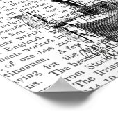 Butterfly Airship Poster (Ecke)