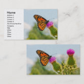Butterfly - All hail the monarch Visitenkarte (Vorne/Hinten)