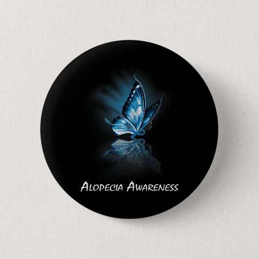Butterfly-Alopecia Bewusstsein Button (Vorderseite)