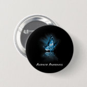 Butterfly-Alopecia Bewusstsein Button (Vorne & Hinten)