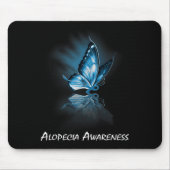Butterfly-Alopecia Bewusstsein Mousepad (Vorne)
