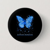 Butterfly Alopecia Sensibilisierungskampagne Button (Vorderseite)