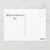 Butterfly Alphabet - Natur Alphabet ABC Postkarte (Rückseite)